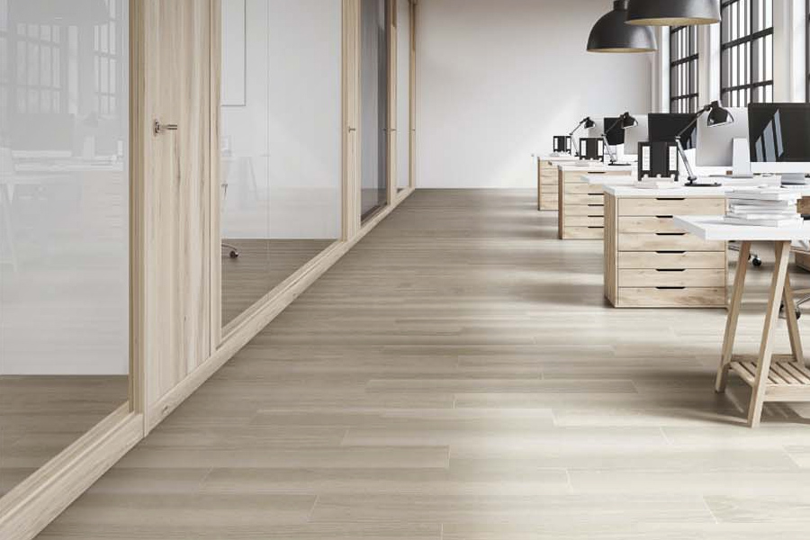 Commercial space flooring